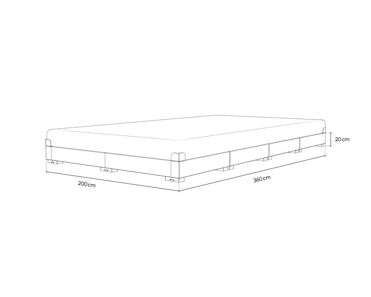 PALU Familienbett Starter-Set 360 x 200 cm