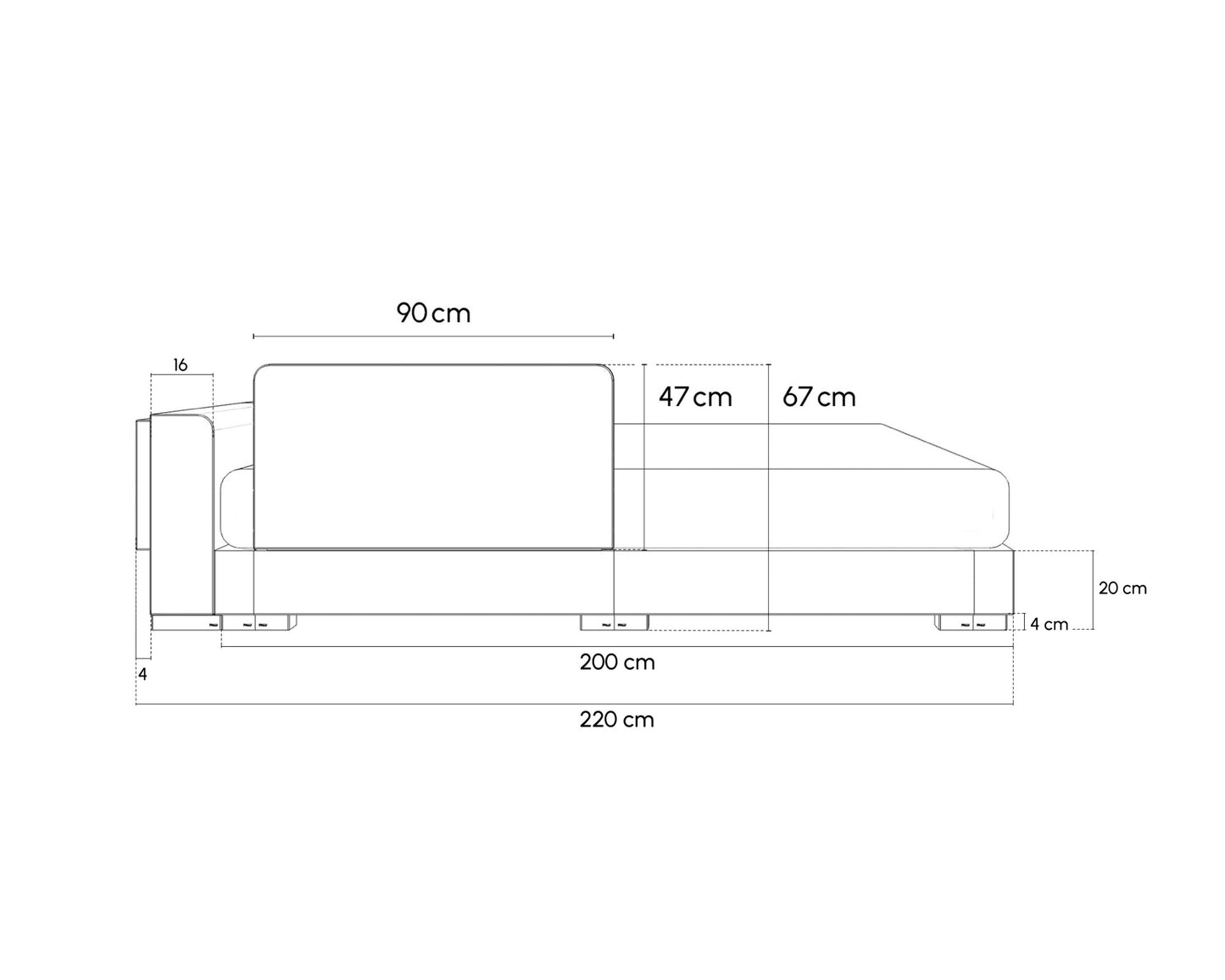 PALU Familienbett Sicherheits-Set 360 x 200 cm