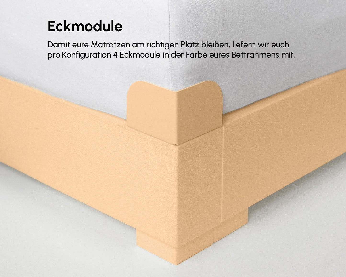 PALU Familienbett Eckmodule apricotorange konfigurator