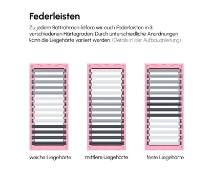 PALU Familienbett Federleisten konfigurator babyrosa