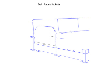 PALU Bett in himmelblau